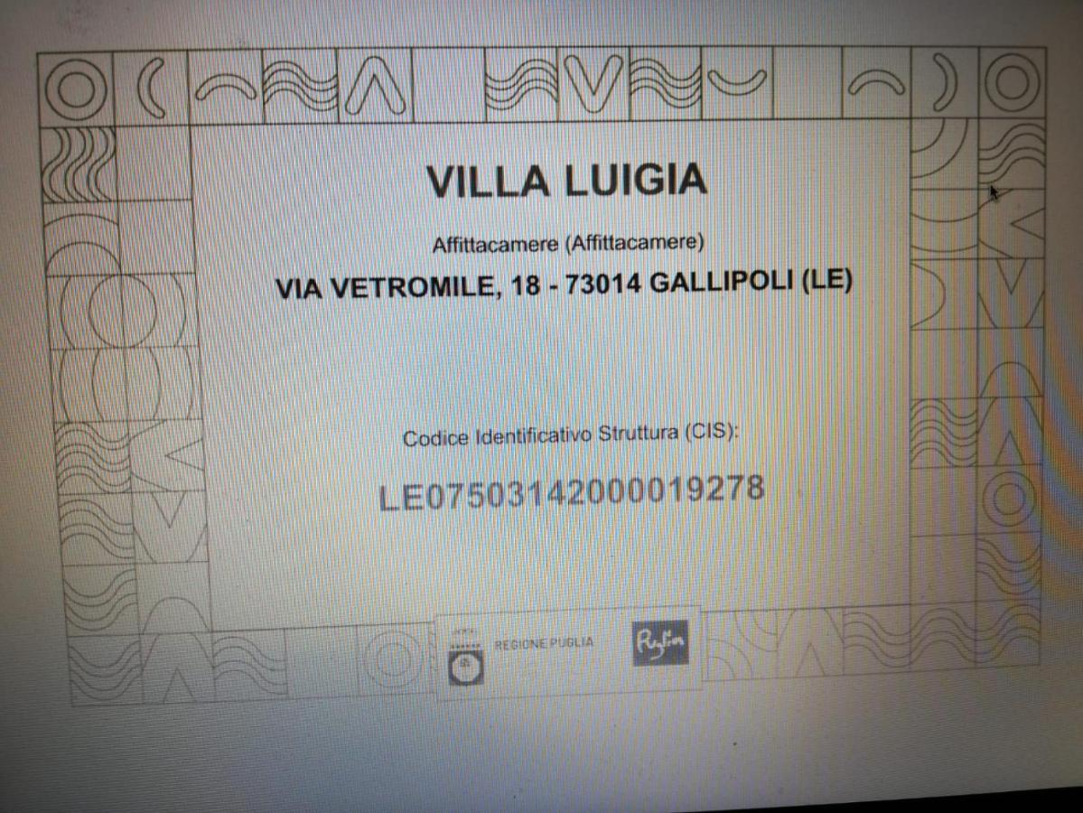 Villa Luigia Luxury Relais Gallipoli Dış mekan fotoğraf